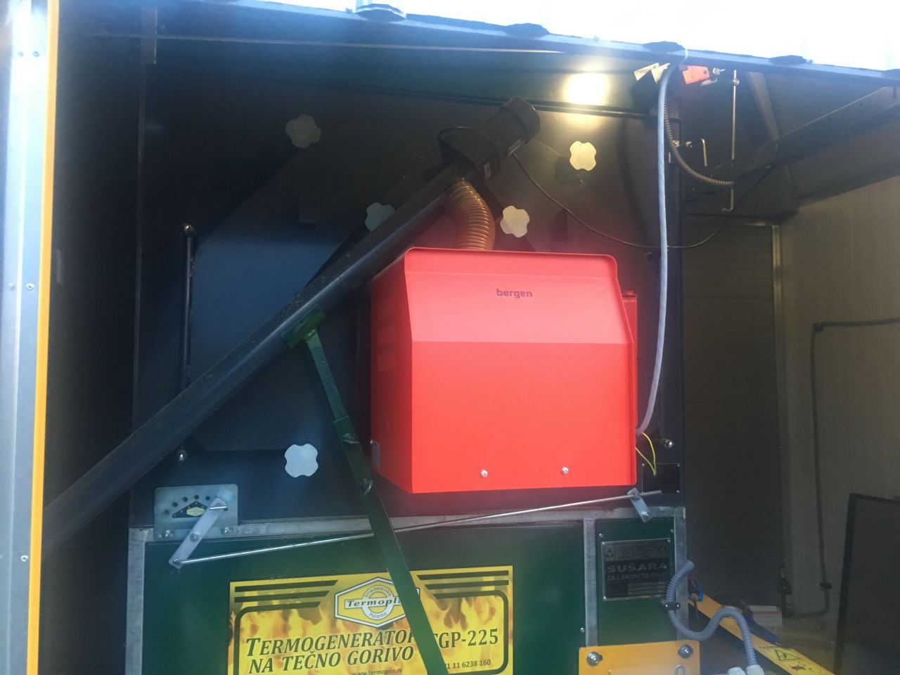 Pyro 250 Pro Installation of Pellet Burner Dryer in Croatia - Megatherm