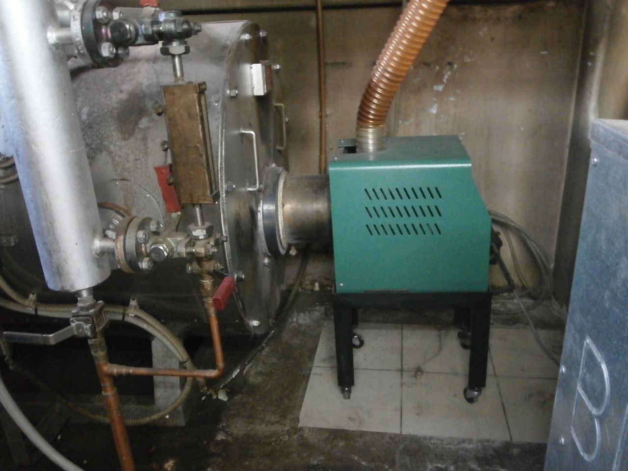 Pyro 150 Pro Installation of Wood Pellet Burner Steam Boiler in Crete - Megatherm