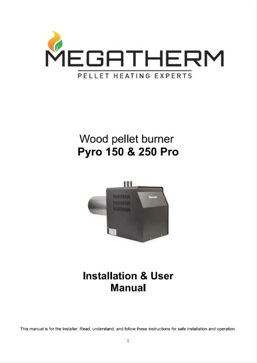 Installation & User Manual for Pyro 150 Pro & Pyro 250 Pro Series Image