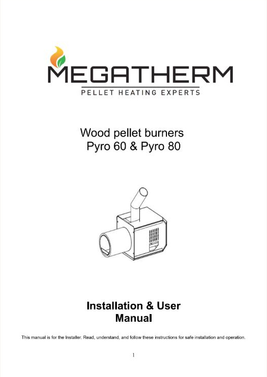 Οδηγίες Εγκατάστασηε & Χρήσης Καυστήρα Wood Pellet Burner Pyro 60 & 80